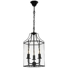 Maurice Metal & Glass 3 Light Pendant